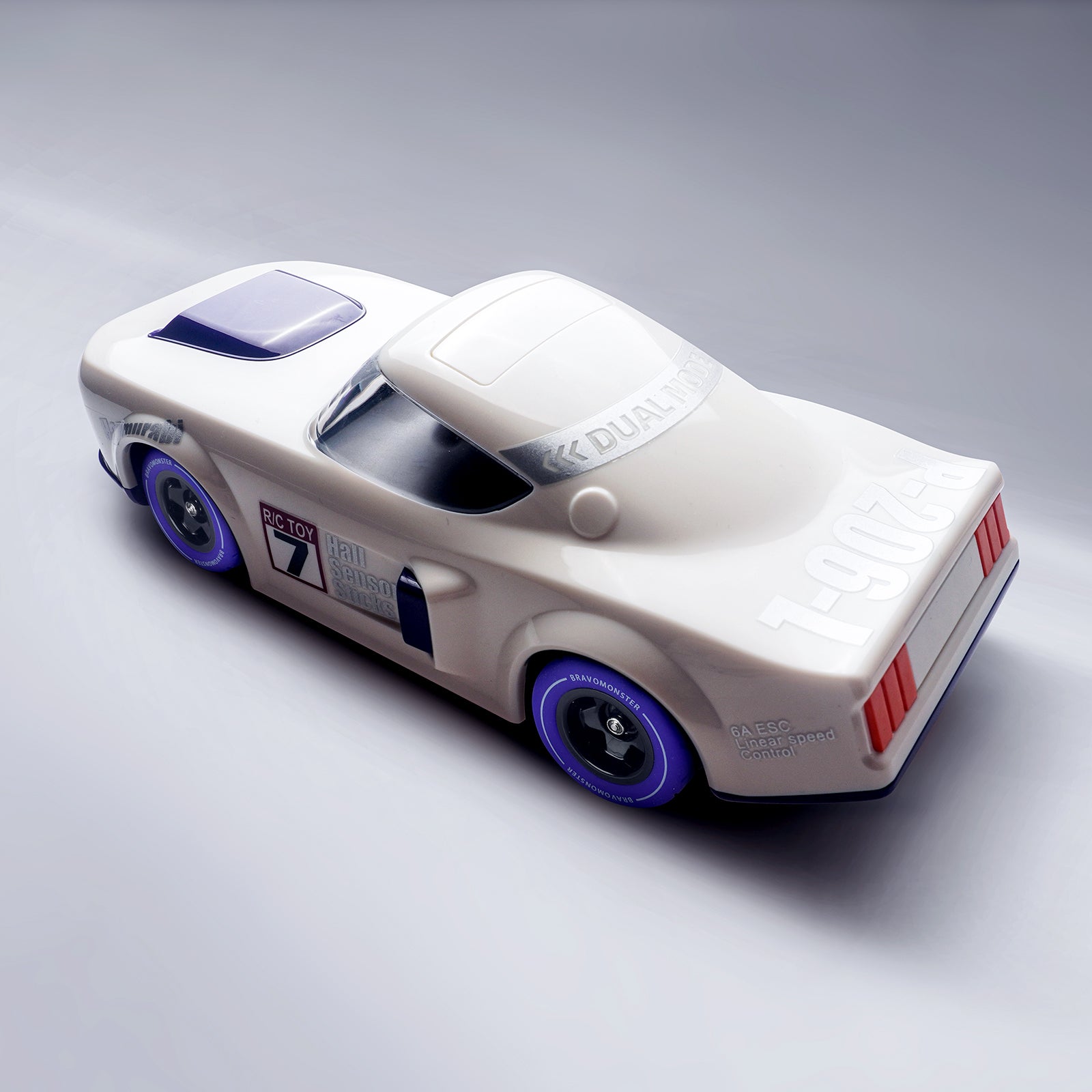 Muscle Mayhem Rechargeable RC Car - White