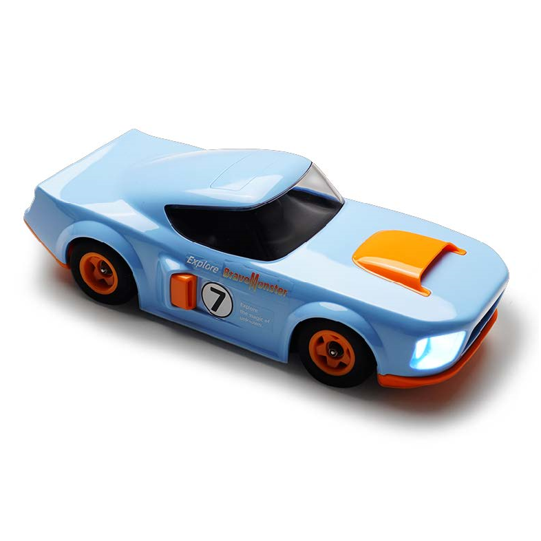 Muscle Mayhem Rechargeable RC Car - Baby Blue